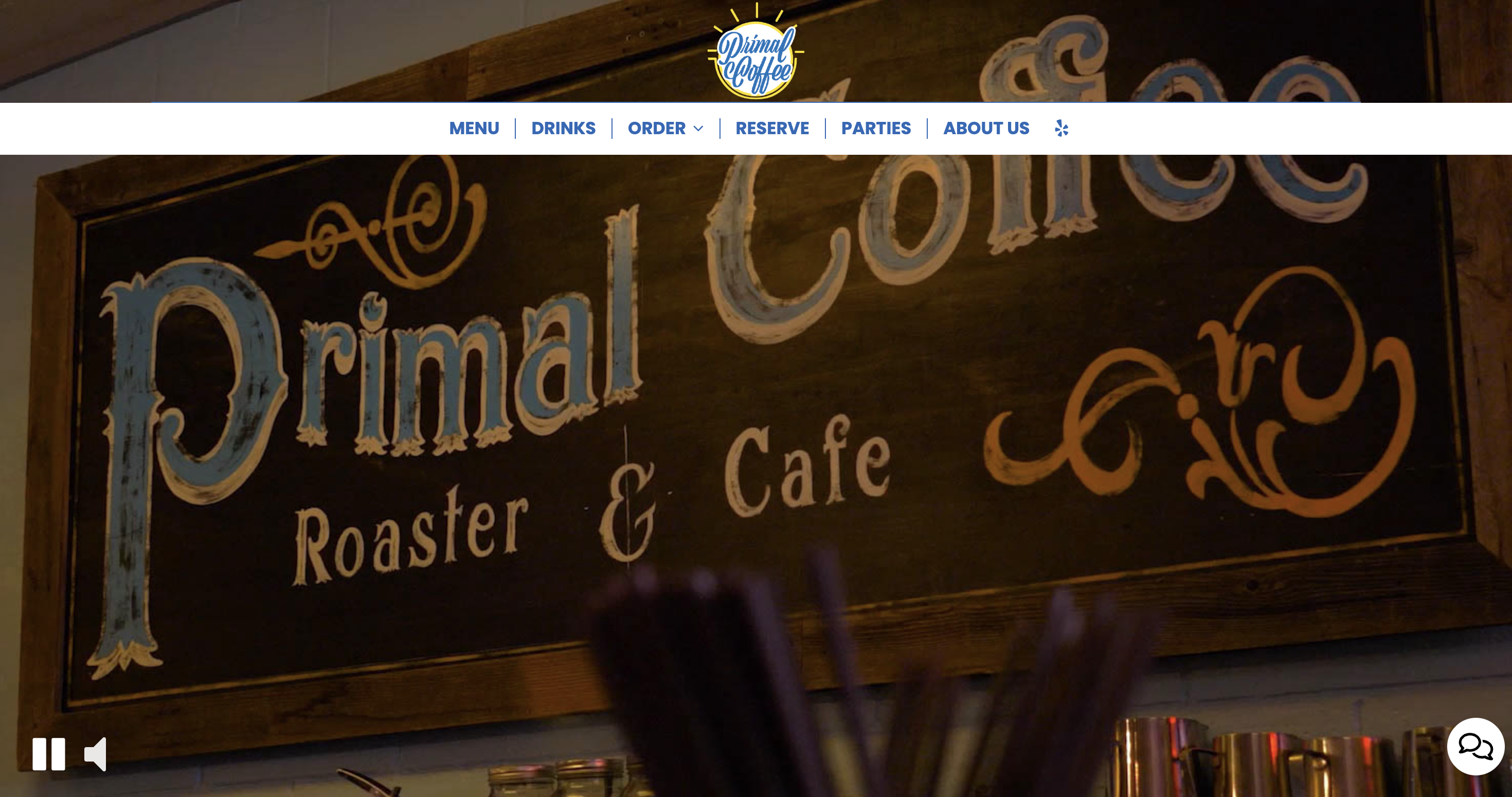 Original Primal Coffee homepage